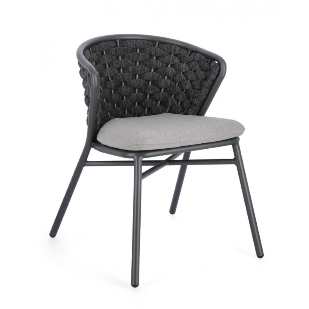 Homemotion HARLOW CHARC QS22/GRAPHITE КРІСЛО W-CUSH