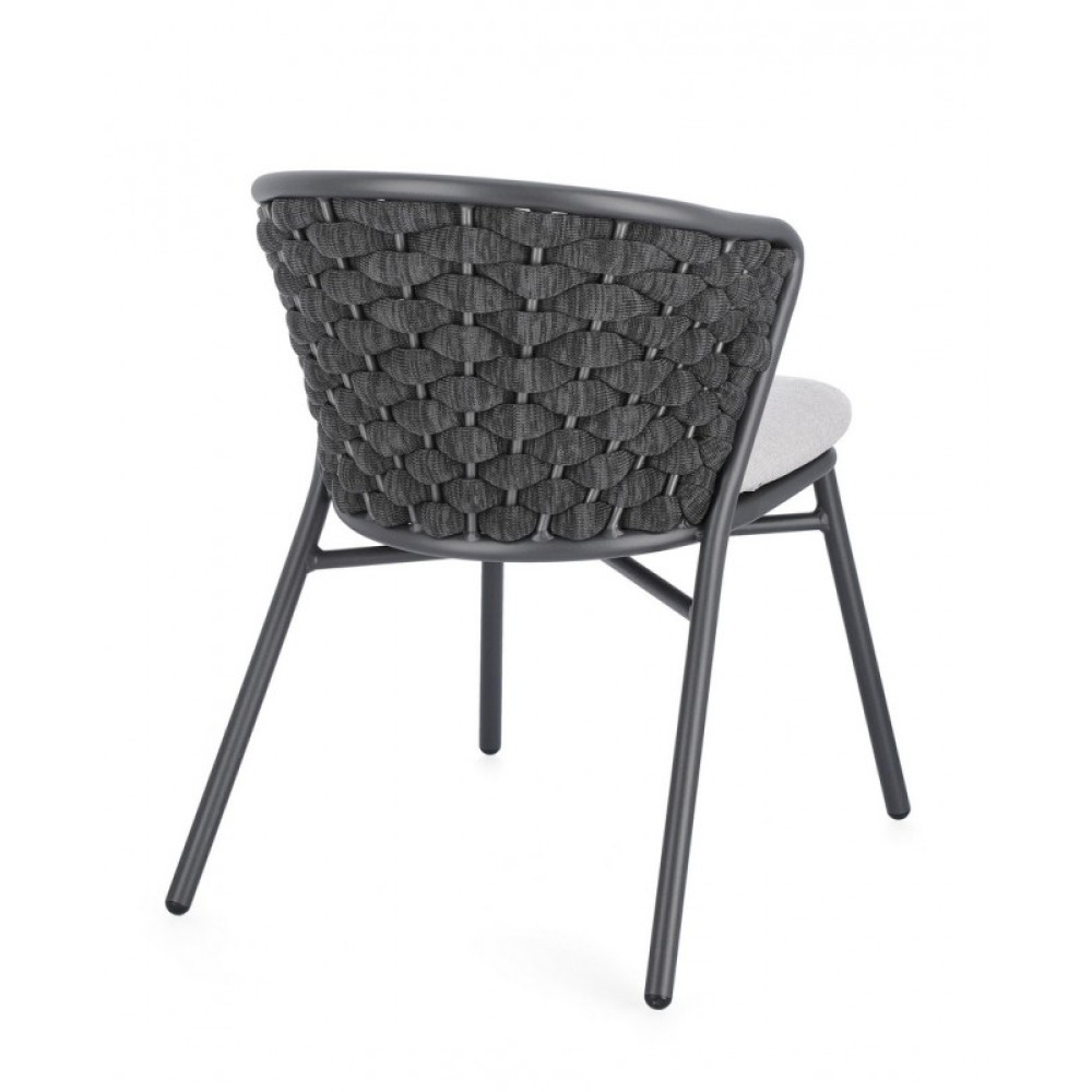 Homemotion HARLOW CHARC QS22/GRAPHITE КРІСЛО W-CUSH