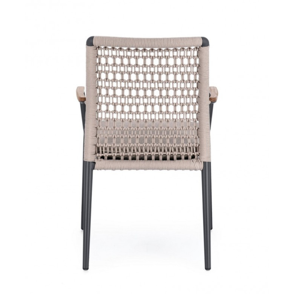 Bizzotto КРІСЛО MADDOX ANTHR W-ARMR W-CUSH JX55 Bizzotto КРІСЛО MADDOX ANTHR W-ARMR W-CUSH JX55