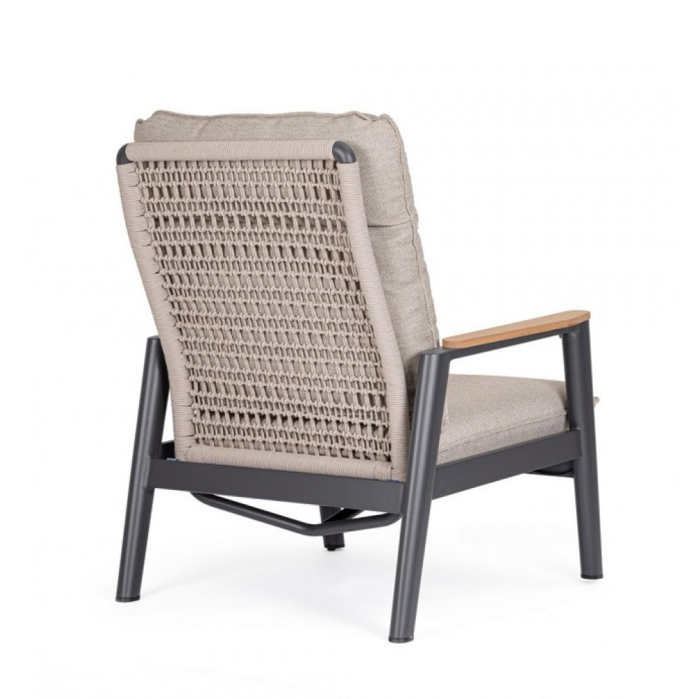 Bizzotto MIGUEL ANTHR RECL КРІСЛО W-CUSH JX55 Bizzotto MIGUEL ANTHR RECL КРІСЛО W-CUSH JX55