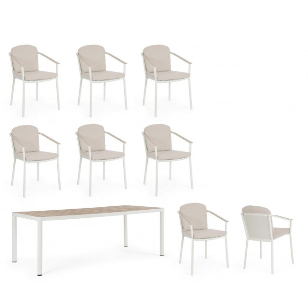 Bizzotto ULISES VAPOR НАБІР СТІЛ+8СТІЛЬЦІВ YK15