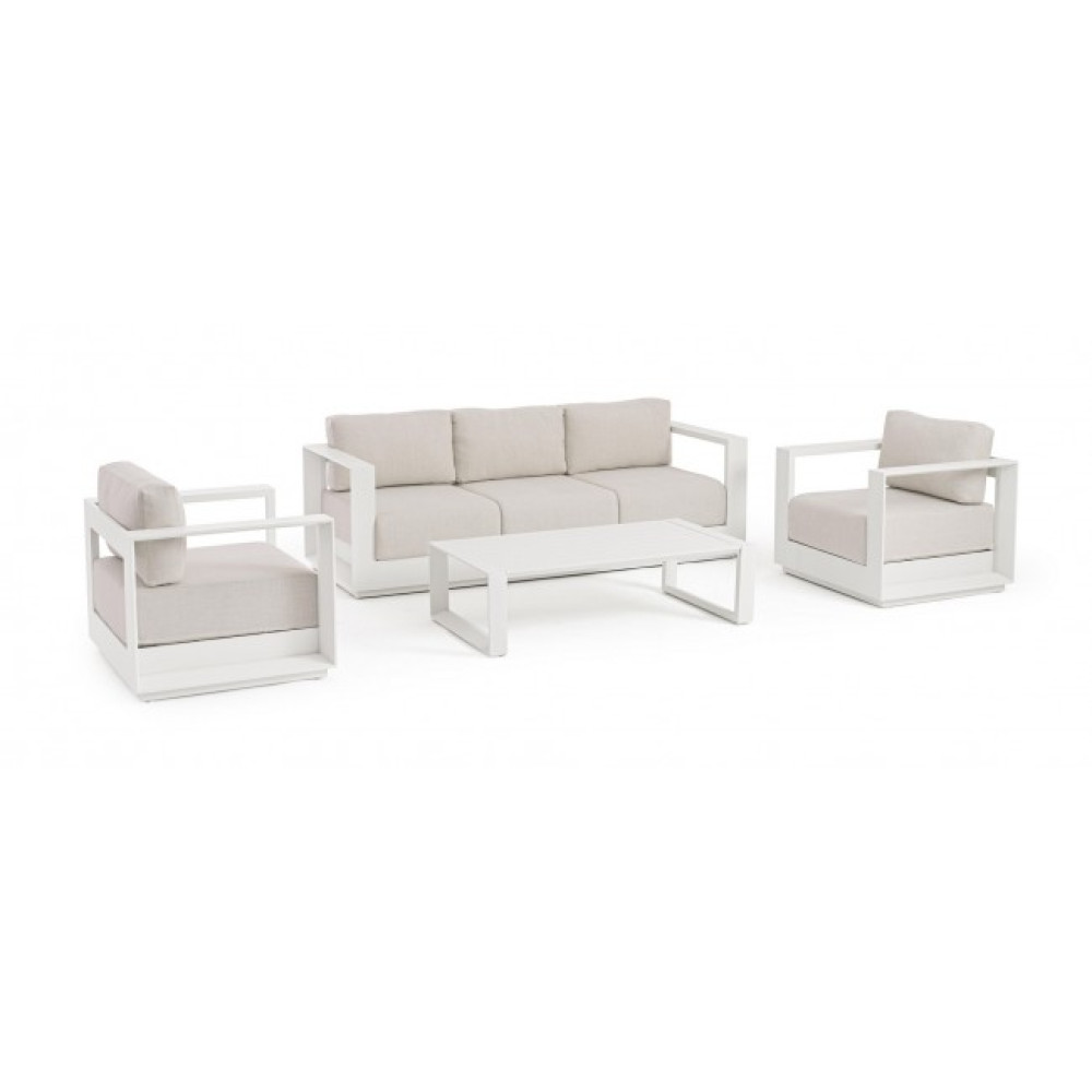 Bizzotto MOSES VAPOR SOFA SET4 W-CUSH YK15