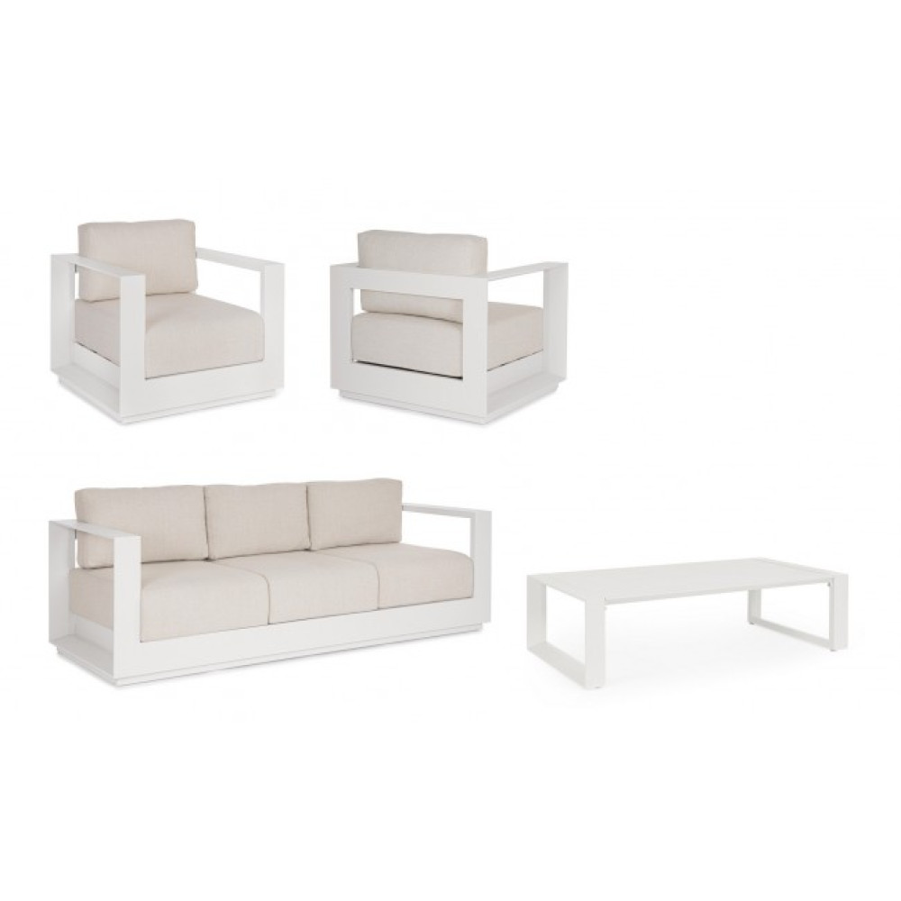 Bizzotto MOSES VAPOR SOFA SET4 W-CUSH YK15 Bizzotto MOSES VAPOR SOFA SET4 W-CUSH YK15