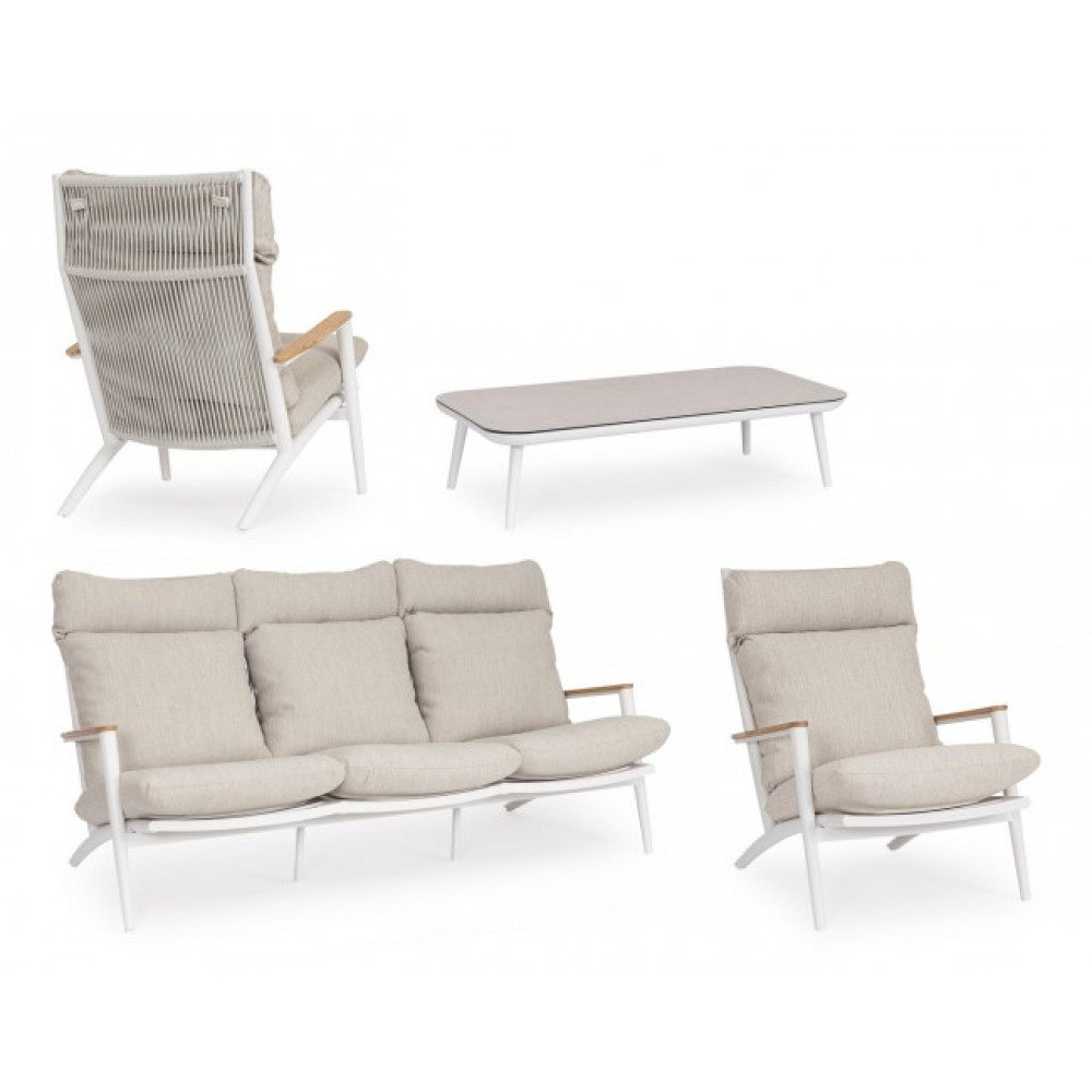 Homemotion IBISCO БІЛИЙ ДИВАН 4 W-CUSH WG20