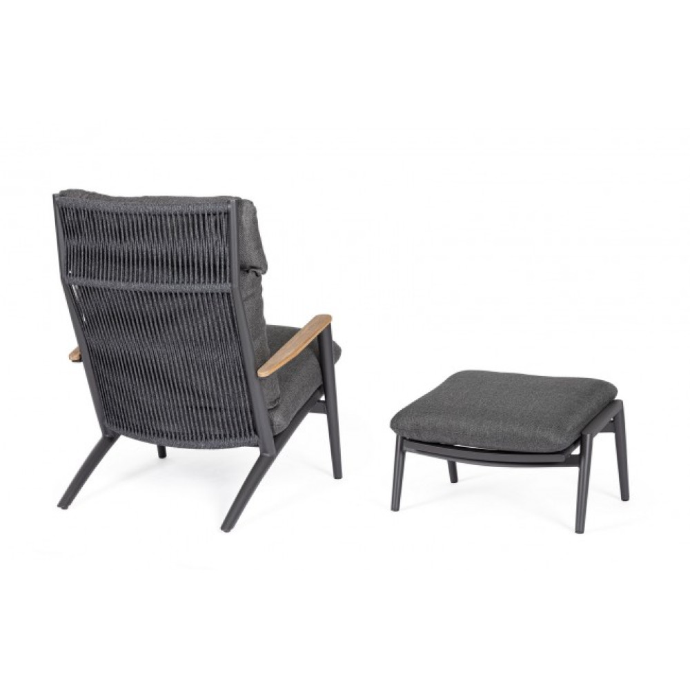 Homemotion IBISCO ANTH.LOUNG.ARM. W-CUSH W-FOOT WG2