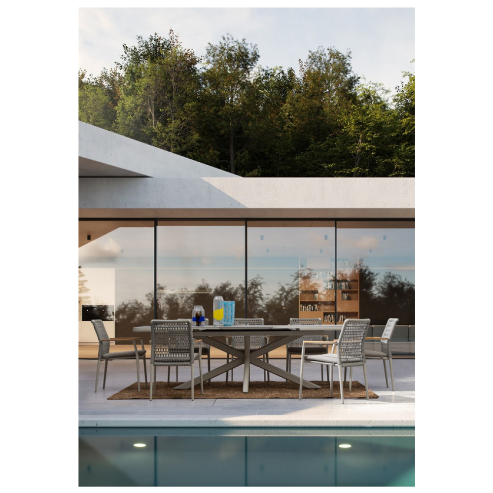 Bizzotto Крісло MADDOX PELICAN з підлокітником та подушкою