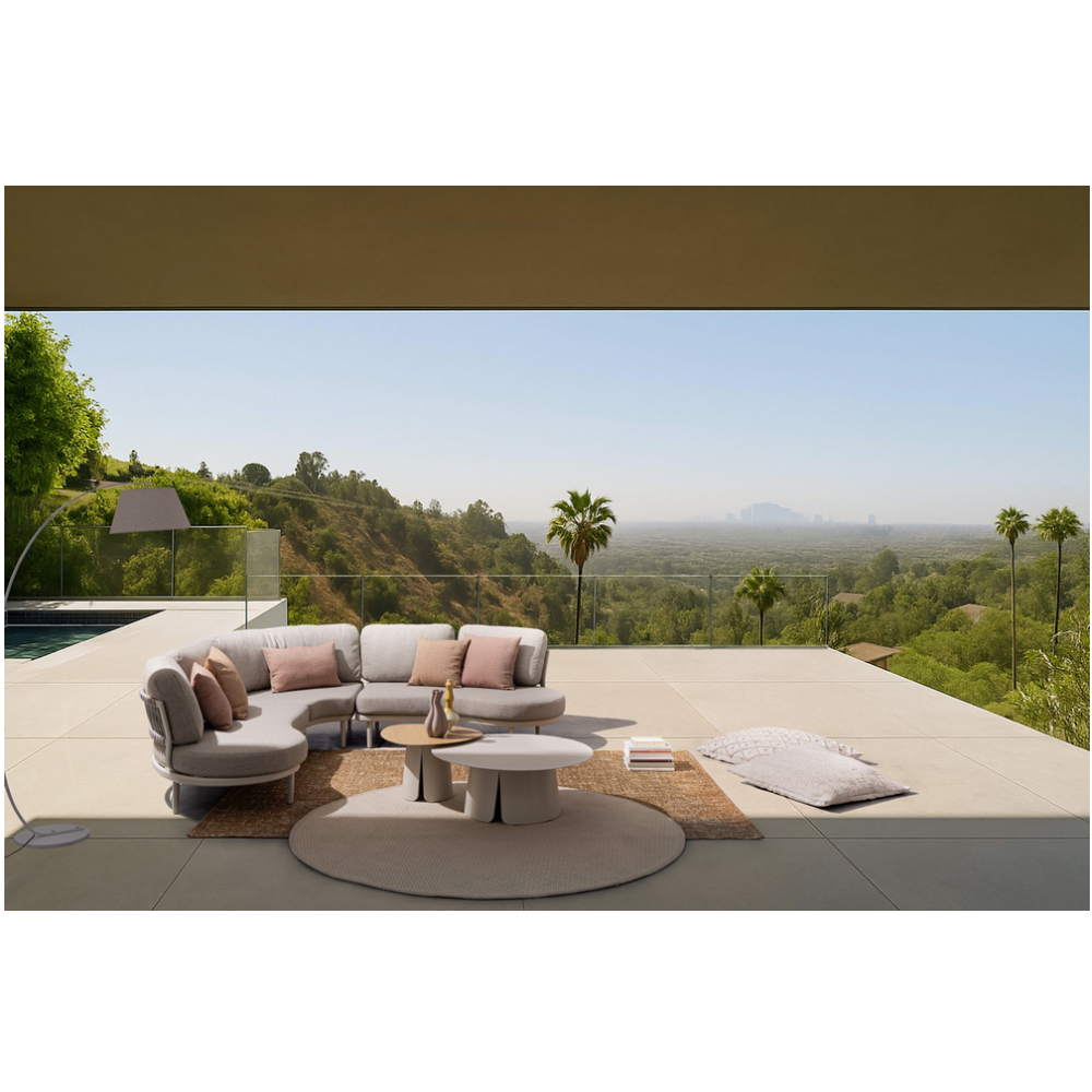 Bizzotto Набір кавових столиків HAYDEN PELIC, 2 шт., 60x60+D90 Bizzotto Набір кавових столиків HAYDEN PELIC, 2 шт., 60x60+D90