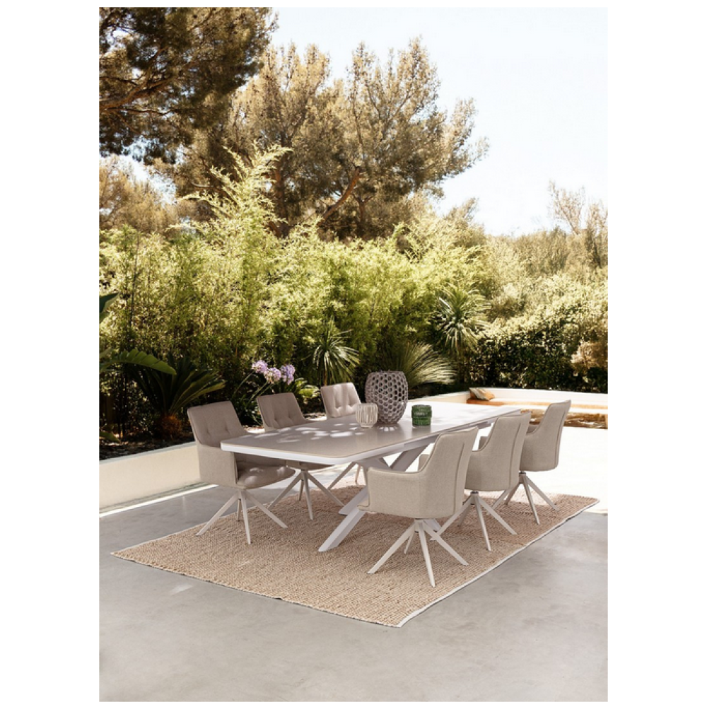 Bizzotto СТІЛ PASCAL WHITE EXT 200-260X100 Bizzotto СТІЛ PASCAL WHITE EXT 200-260X100