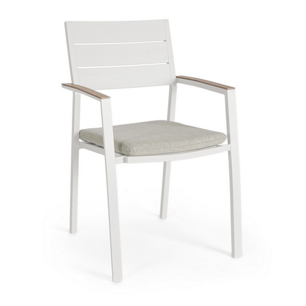 Bizzotto Крісло ZELMAR VAPOR YK15 з підлокітниками та подушкою