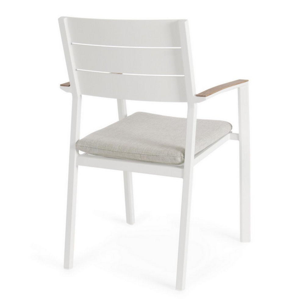 Bizzotto Крісло ZELMAR VAPOR YK15 з підлокітниками та подушкою