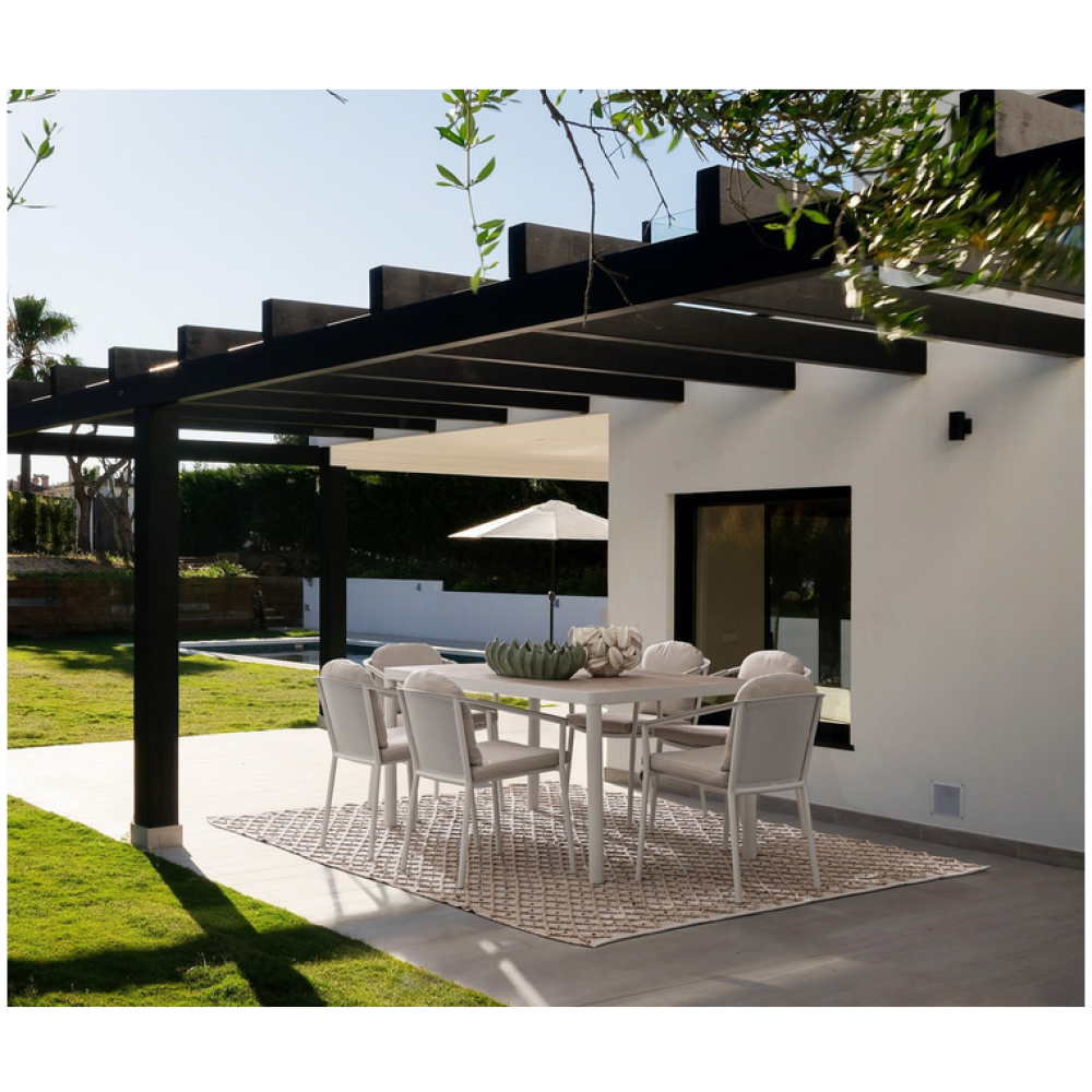 Bizzotto Набір ULISES VAPOR, стіл+6 стільців, YK15 Bizzotto Набір ULISES VAPOR, стіл+6 стільців, YK15