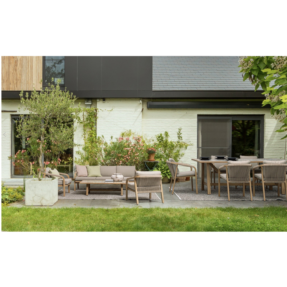 Bizzotto ДЕРЕВ'ЯНЕ КРІСЛО KALIMERA З ПІДЛОКІТНИКАМИ ТА ПОДУШКОЮ