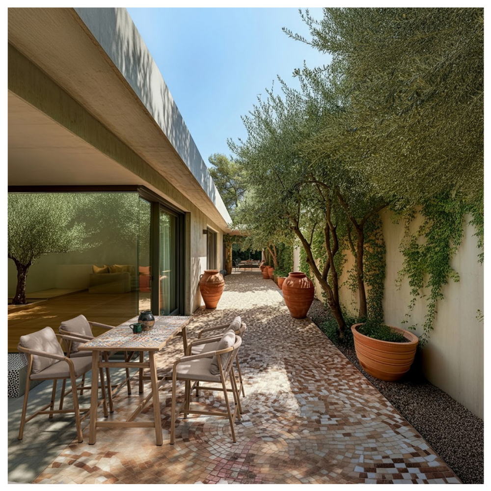 Bizzotto Набір KALIMERA DESERT, барний стіл + 4 стільці Bizzotto Набір KALIMERA DESERT, барний стіл + 4 стільці