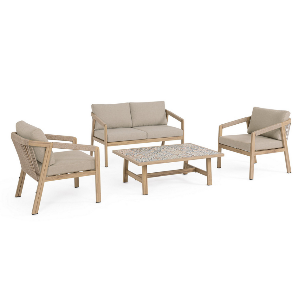 Bizzotto Комплект диванів KALIMERA DESERT KD, 4 шт., з подушками