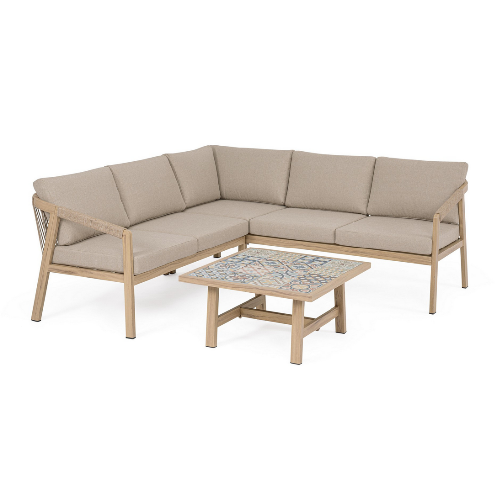 Bizzotto Кутовий диван KALIMERA DESERT KD з кулькою