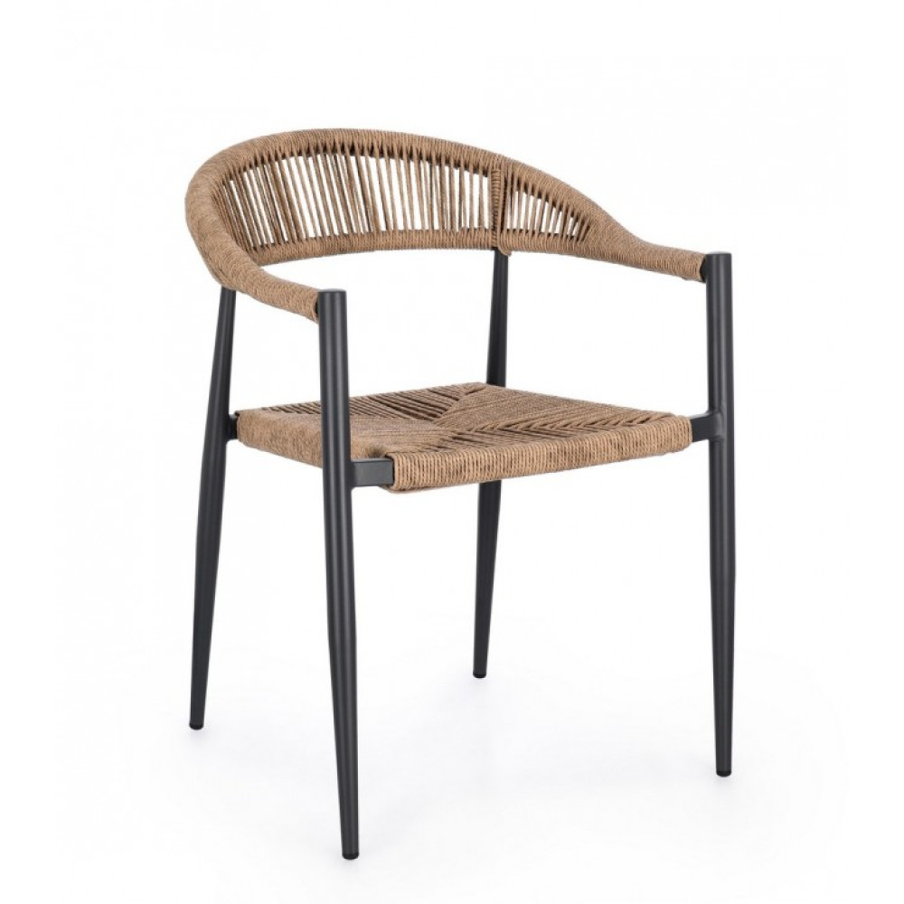 Bizzotto JANDIA ANTHR/NAT КРІСЛО W-ПІДЛІКТНИК