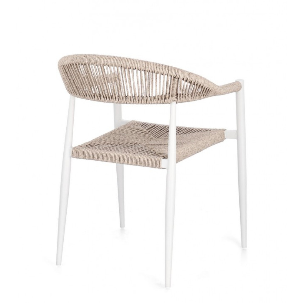 Bizzotto JANDIA WH/БЕЖЕВИЙ КРІСЕЛЬ W-ПІДЛІКТНИК