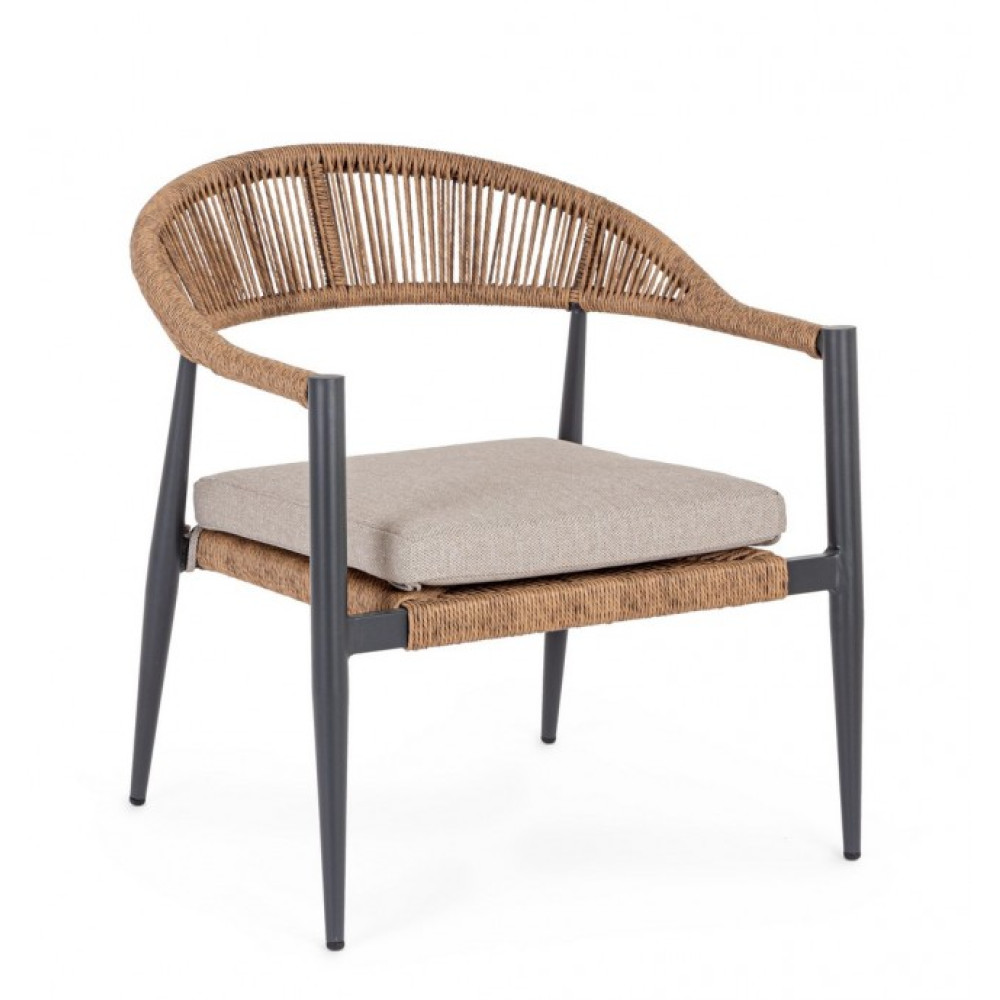 Bizzotto JANDIA ANTHR/NAT КРІСЛО W-ПІДЛІКТНИК W-CU