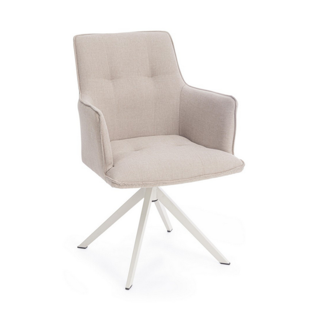 Bizzotto КРІСЛО SKAGEN WHITE SWIVEL 