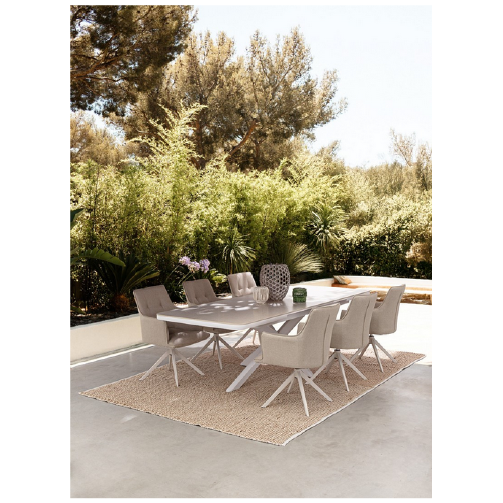 Bizzotto КРІСЛО SKAGEN WHITE SWIVEL 