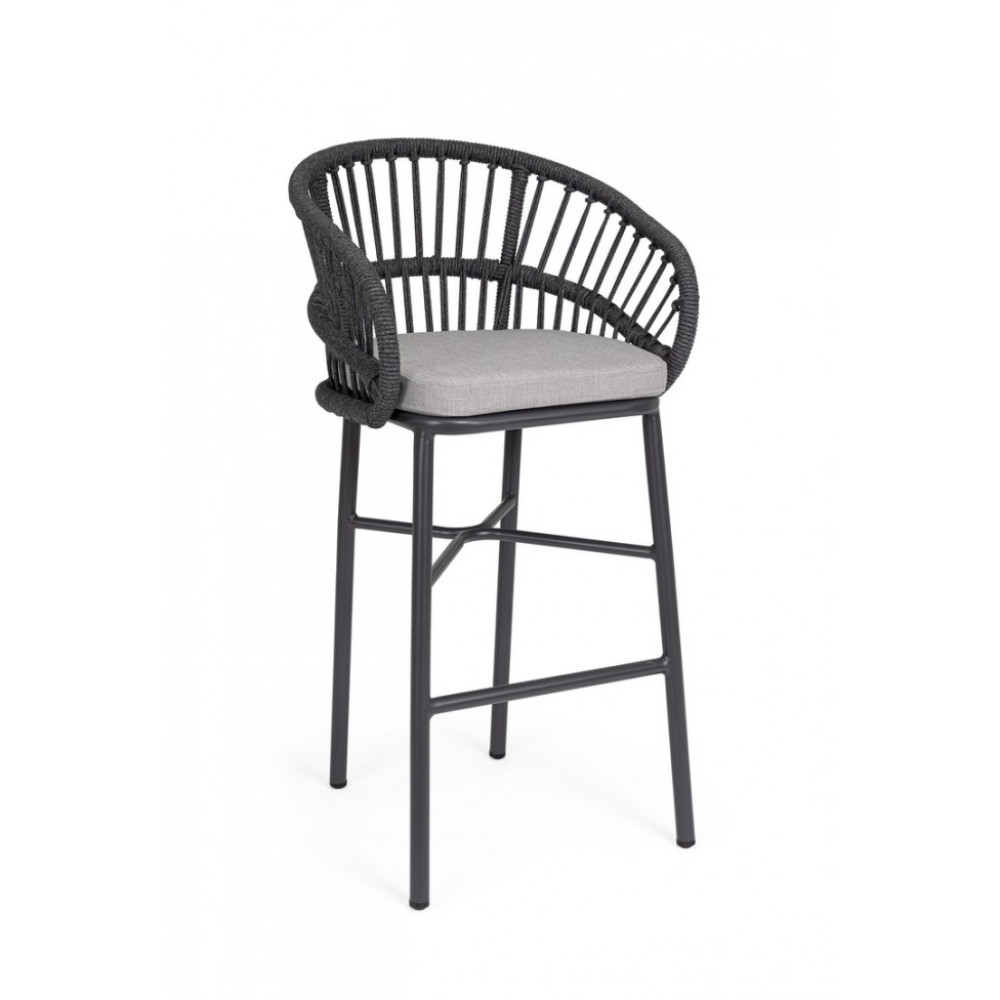 Bizzotto ODIVELAS CHARCOAL БАРНИЙ СТІЛЕЦЬ W-CUSH