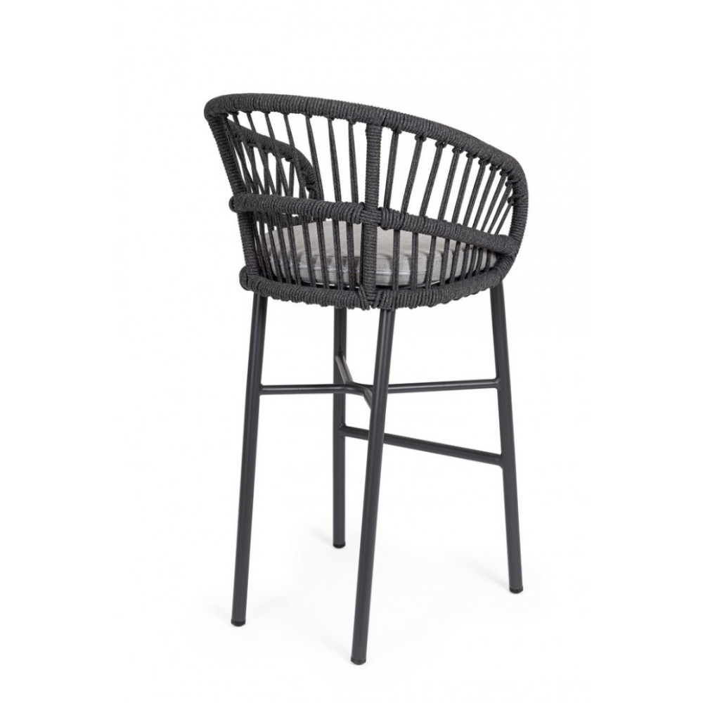 Bizzotto ODIVELAS CHARCOAL БАРНИЙ СТІЛЕЦЬ W-CUSH