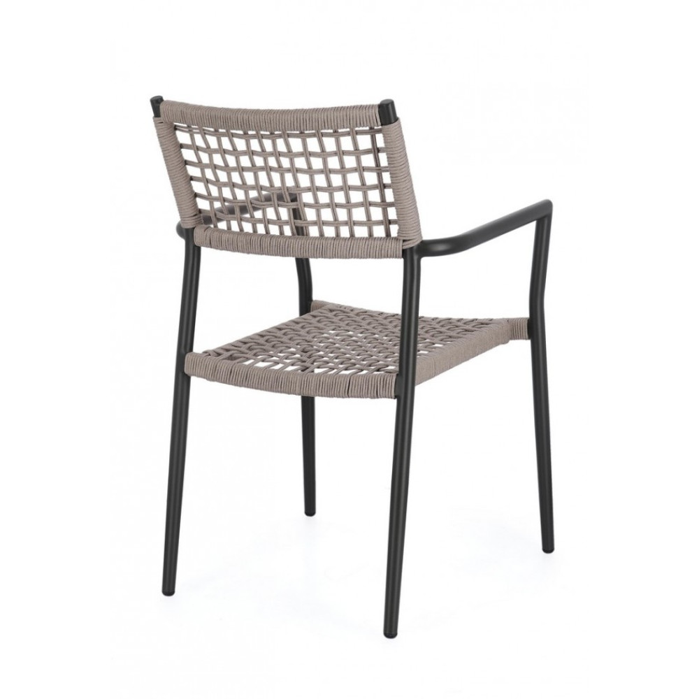 Bizzotto СТІЛЕЦЬ CALETA CHARC/ХАКІ W-ПІДЛІКТНИК