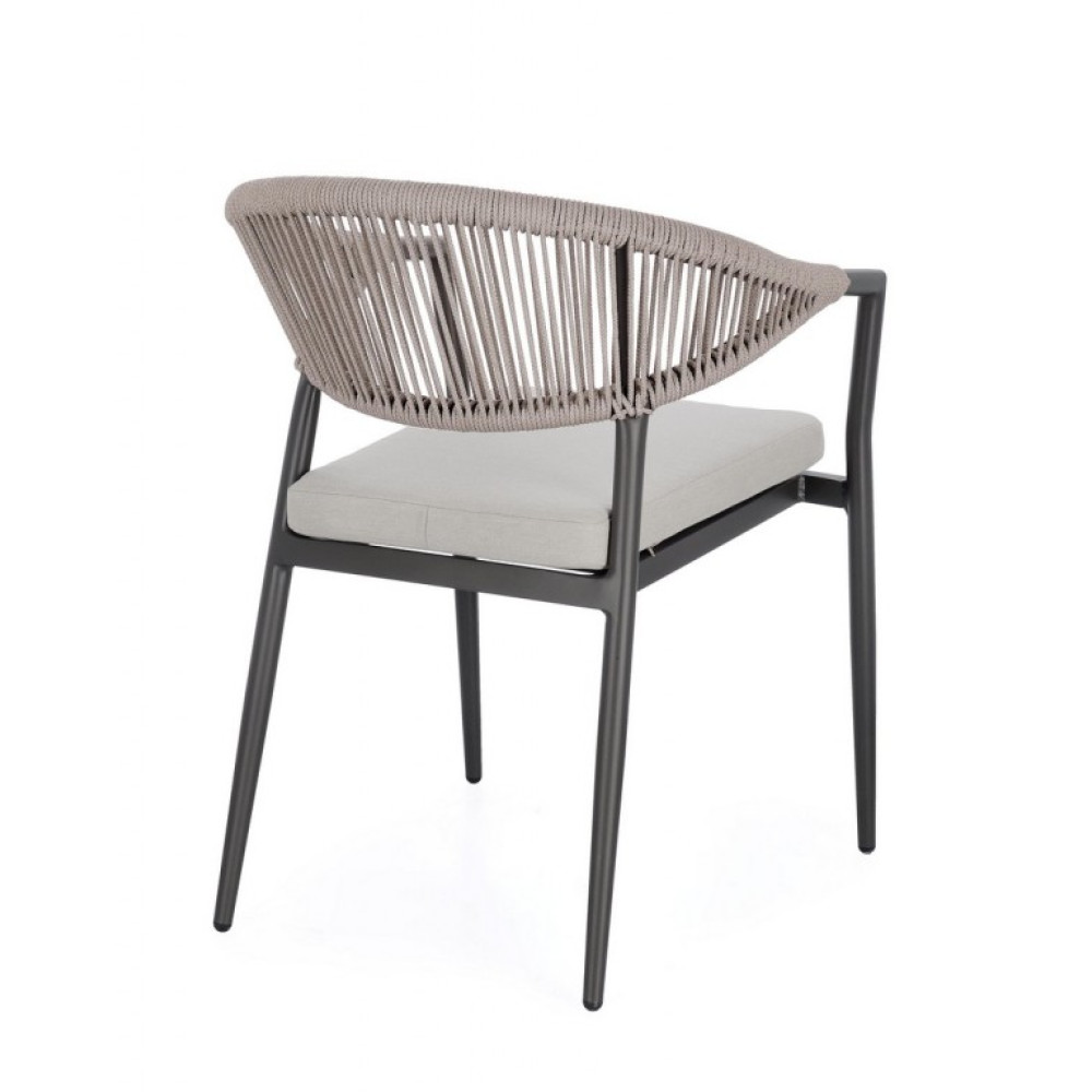 Bizzotto КРІСЛО MILLOR CHARC/ХАКІ W-ПІДЛІКТНИК W-CUS