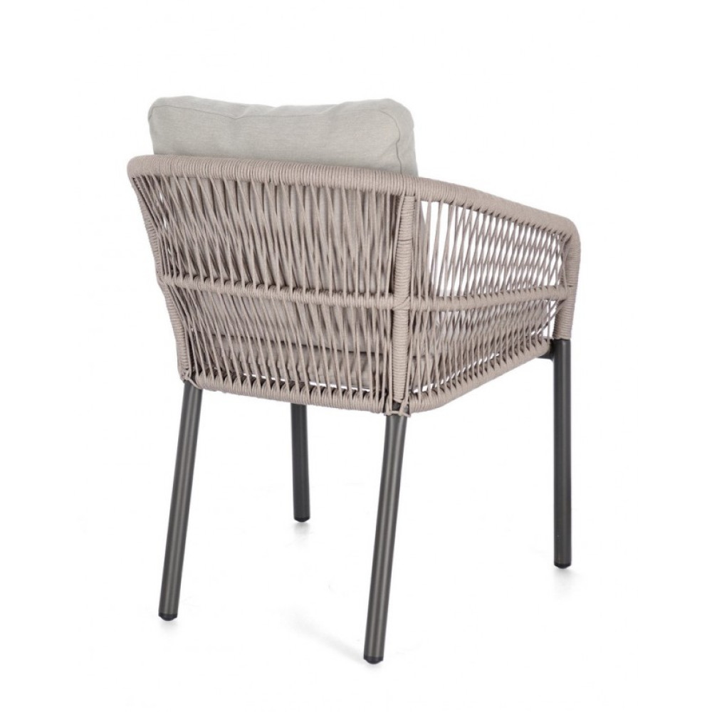 Bizzotto СТІЛЕЦЬ GALDANA CHARC/ХАКІ W-ПІДЛІКТНИК