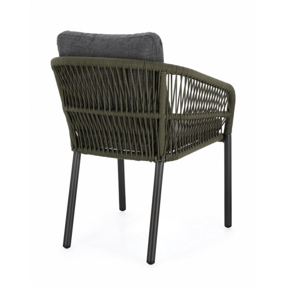 Bizzotto GALDANA CHARC/ЗЕЛЕНИЙ СТІЛЕЦЬ W-ПІДЛІКТНИК W-CU