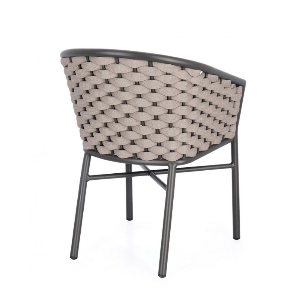 Bizzotto КРІСЛО MARGALIDA CHARC/ХАКІ W-ARMR. W-CU