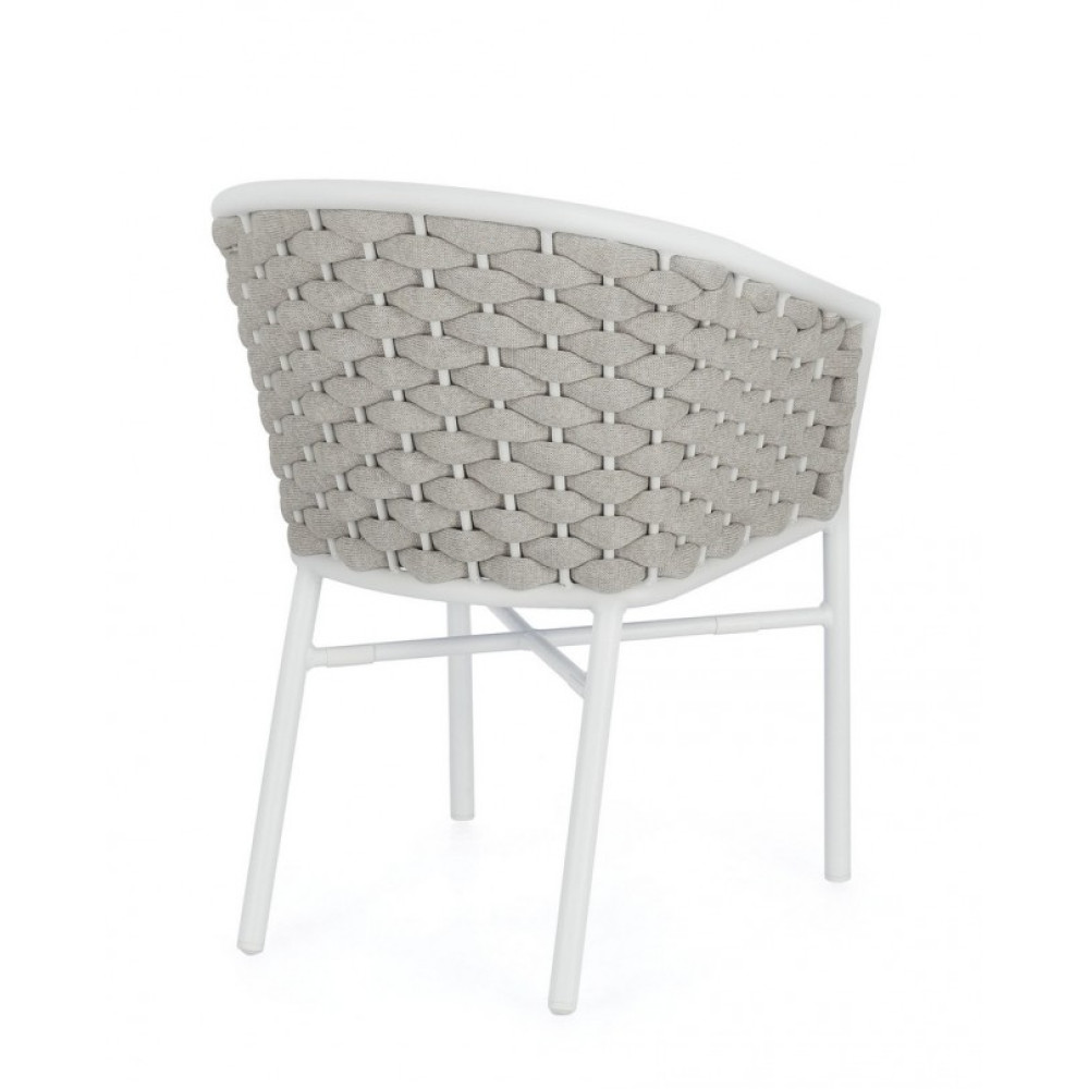 Bizzotto КРІСЛО MARGALIDA WHITE W-ARMR. W-CUSH