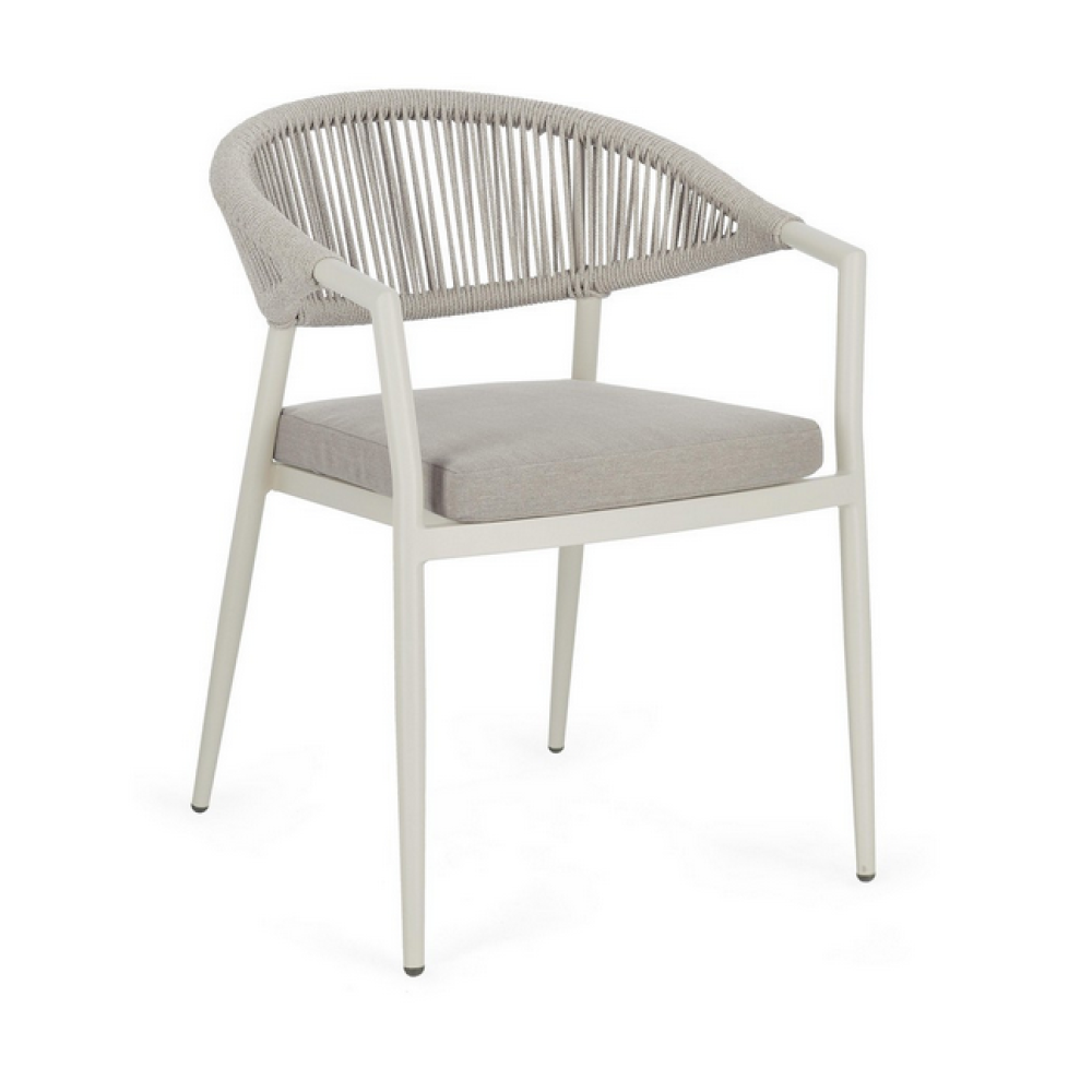 Bizzotto СТІЛЕЦЬ MILLOR WALL З ПІДЛОКІТНИКАМИ ТА ПОДУШКОЮ