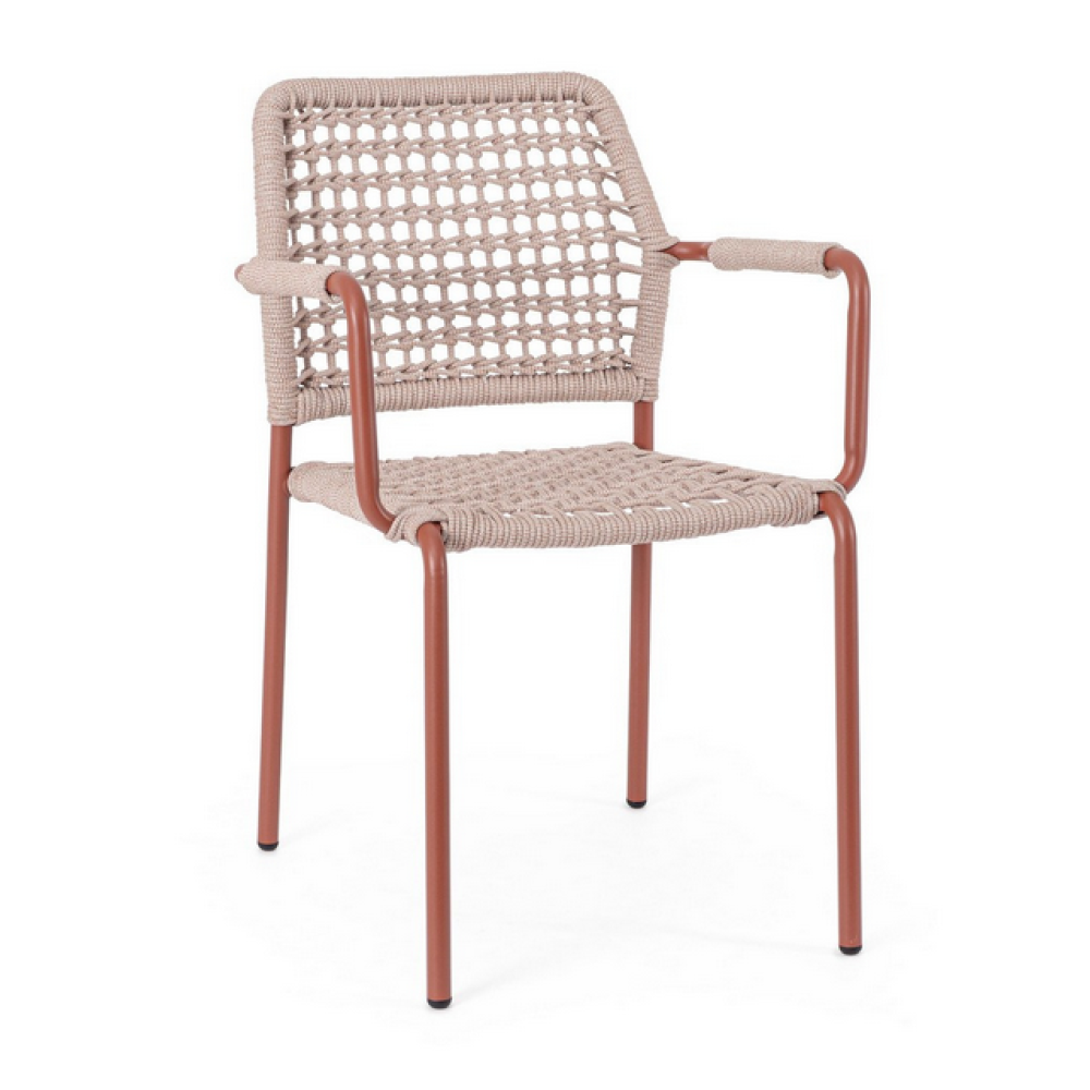 Bizzotto СТІЛЕЦЬ RAJADA RAME з підлокітниками 