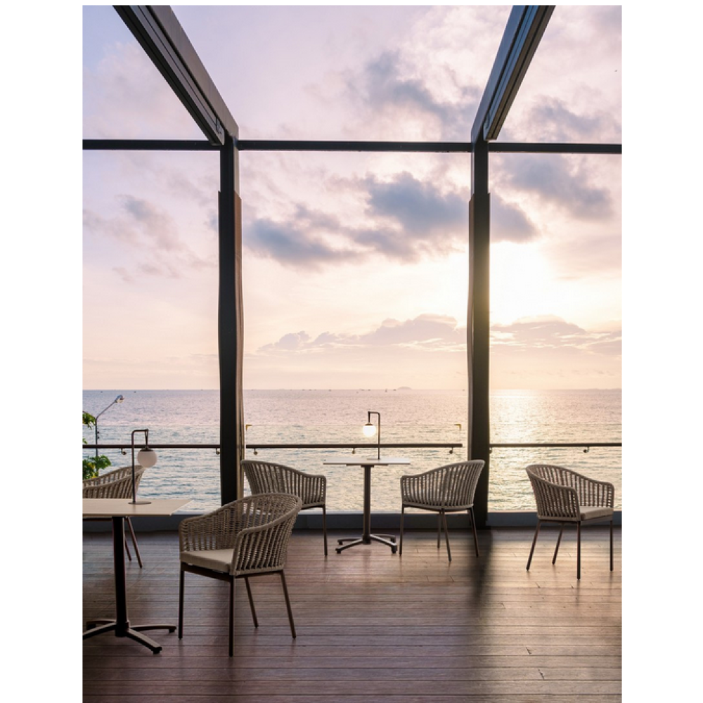 Bizzotto Крісло SALINES CHOCOS з підлокітниками та подушкою