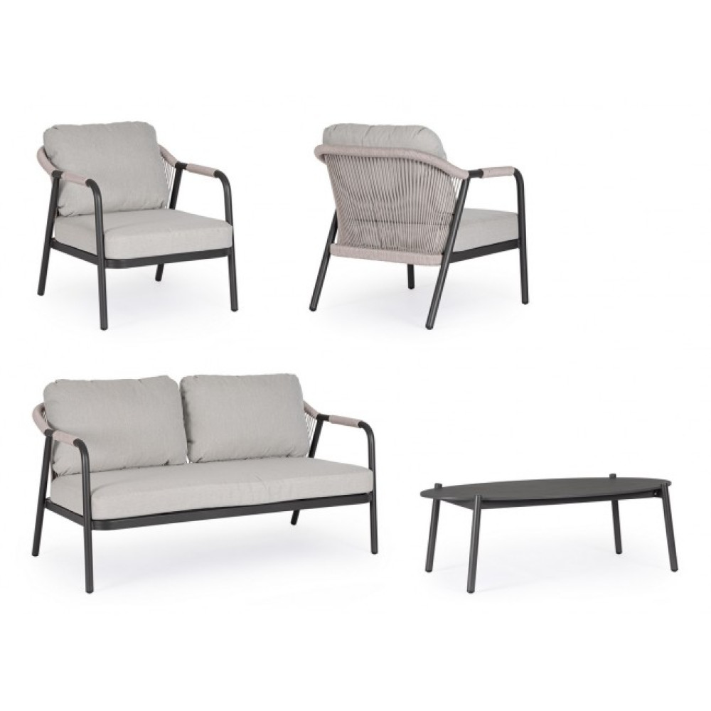 Bizzotto ДИВАН MIRAVET ANTHR/ХАКІ 4 W-CUSH Bizzotto ДИВАН MIRAVET ANTHR/ХАКІ 4 W-CUSH