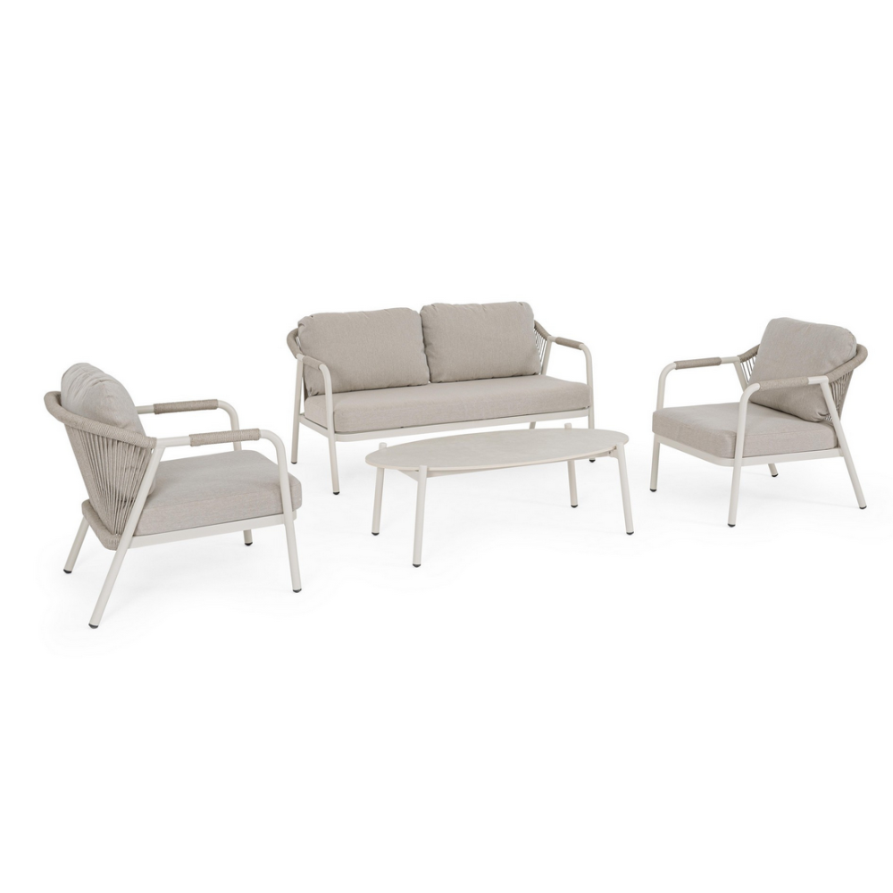 Bizzotto Дивани MIRAVET, комплект з 4 ліжок з подушками