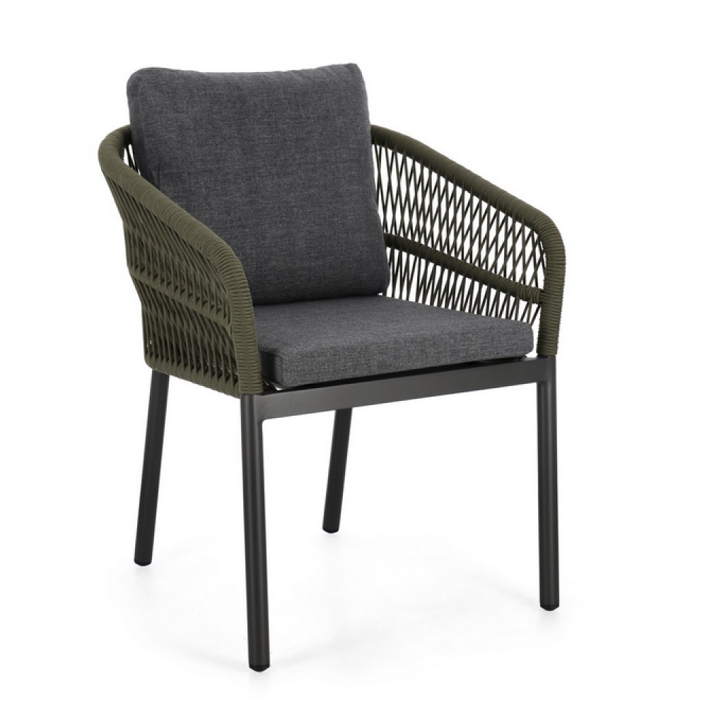 Bizzotto СТІЛЕЦЬ GALDANA CHARC/GREEN 