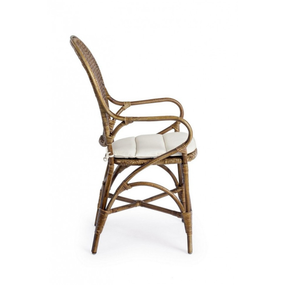 Bizzotto КРІСЛО EDELINA HONEY W-ARMR W-CUSH Bizzotto КРІСЛО EDELINA HONEY W-ARMR W-CUSH