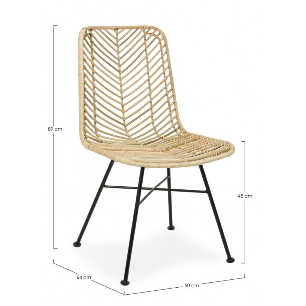 Bizzotto КРІСЛО LORENA NATURAL Bizzotto КРІСЛО LORENA NATURAL