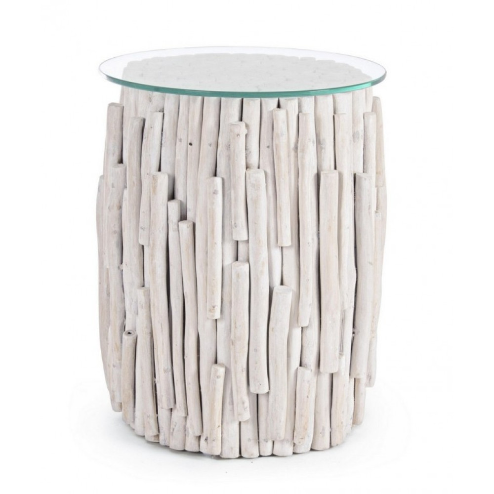 Bizzotto СТОЛ КАВАЛЬНИЙ SAHEL W-СКЛО D50