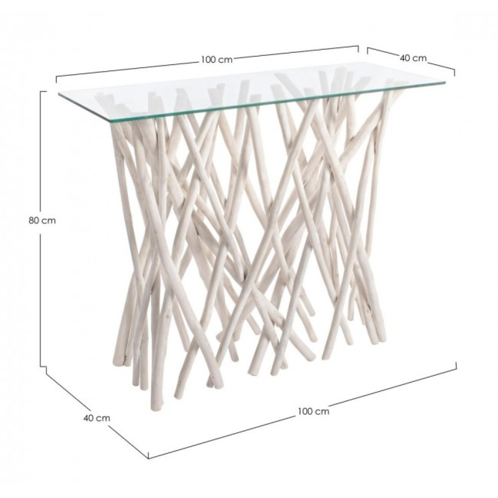 Bizzotto КОНСОЛЬ SAHEL W-GLASS