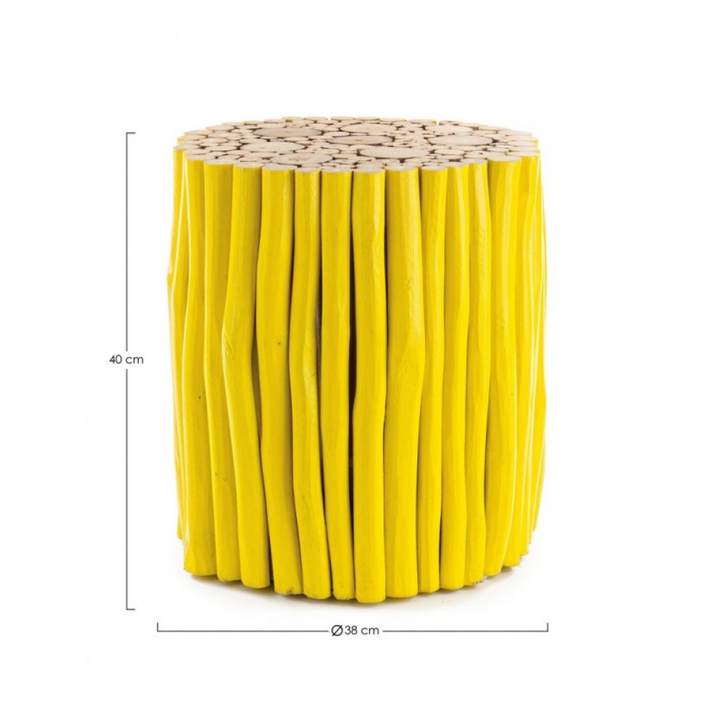 Bizzotto ЖОВТИЙ КАВОВИЙ СТОЛ GUADALUPE