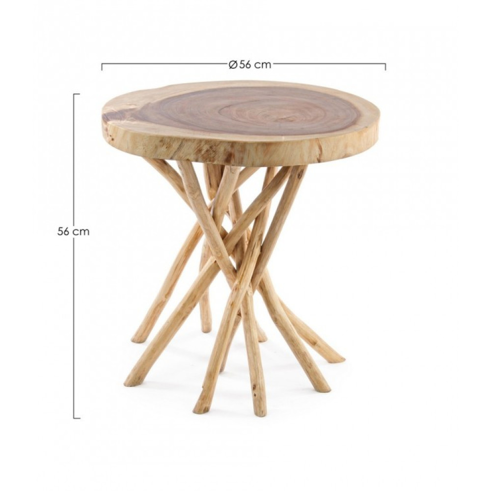 Bizzotto СТОЛ КАВОВИЙ SOLIDAD 56X56