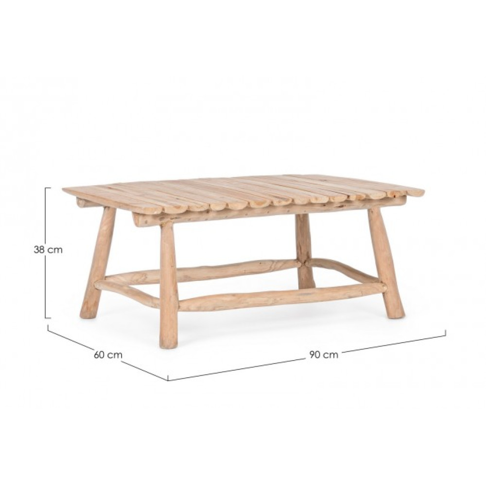 Bizzotto КАВОВИЙ СТІЛ SAHEL NATURAL 90X60