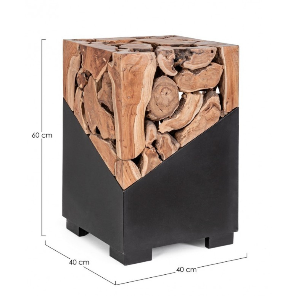 Bizzotto СТОЛ КАВОВИЙ ГРЕНАДА КВАДРАТНИЙ 40Х40