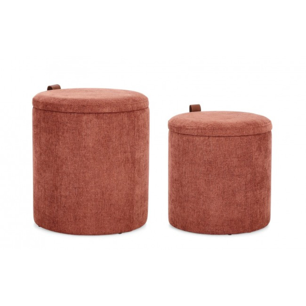 Bizzotto KATIA GINGER ПУФ W-STORAGE SET2
