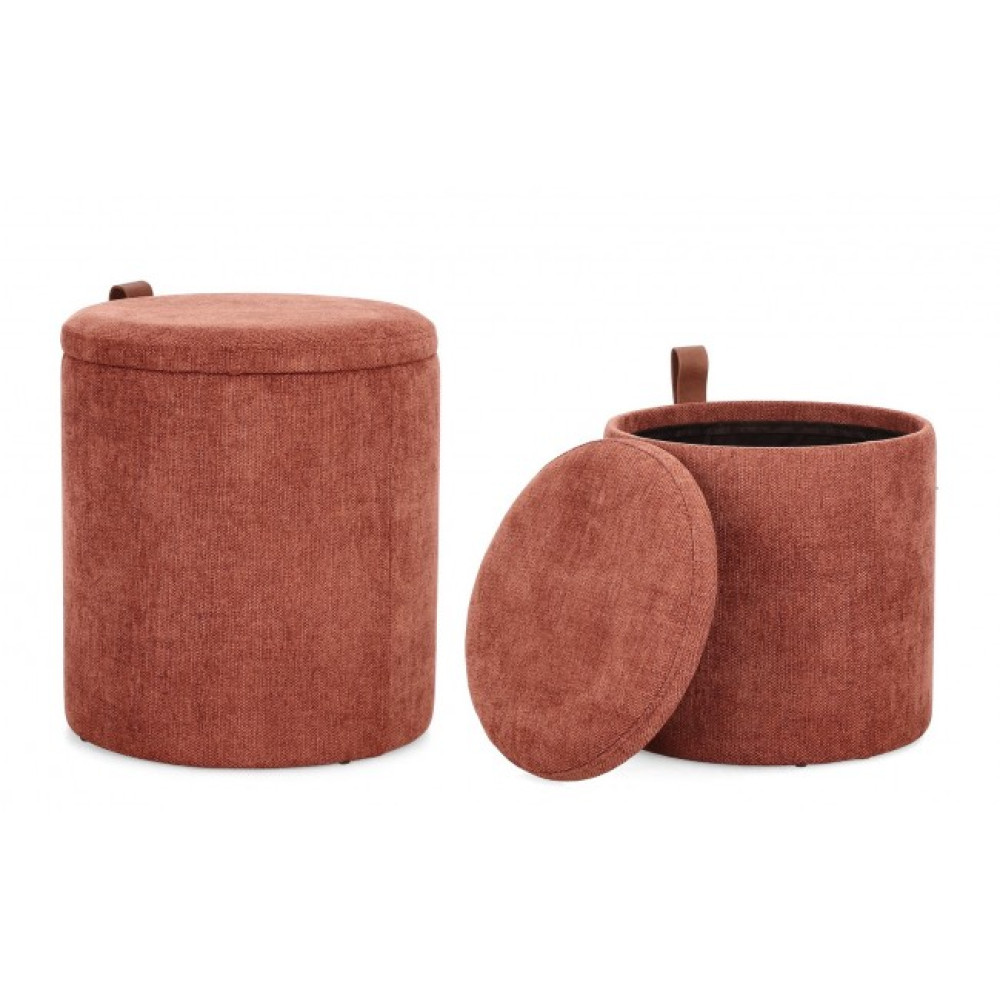 Bizzotto KATIA GINGER ПУФ W-STORAGE SET2