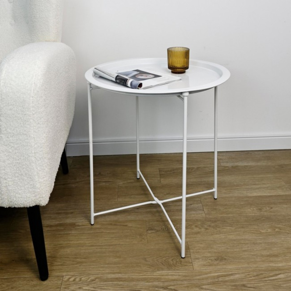 Yes КАВОВИЙ СТОЛ HILMAR RO БІЛИЙ D47X51H Yes КАВОВИЙ СТОЛ HILMAR RO БІЛИЙ D47X51H