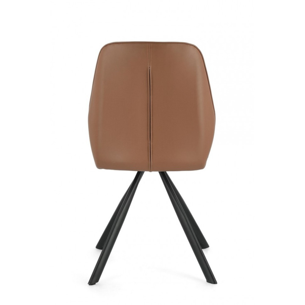 Bizzotto КРІСЛО MAXWELL COGNAC PU Bizzotto КРІСЛО MAXWELL COGNAC PU